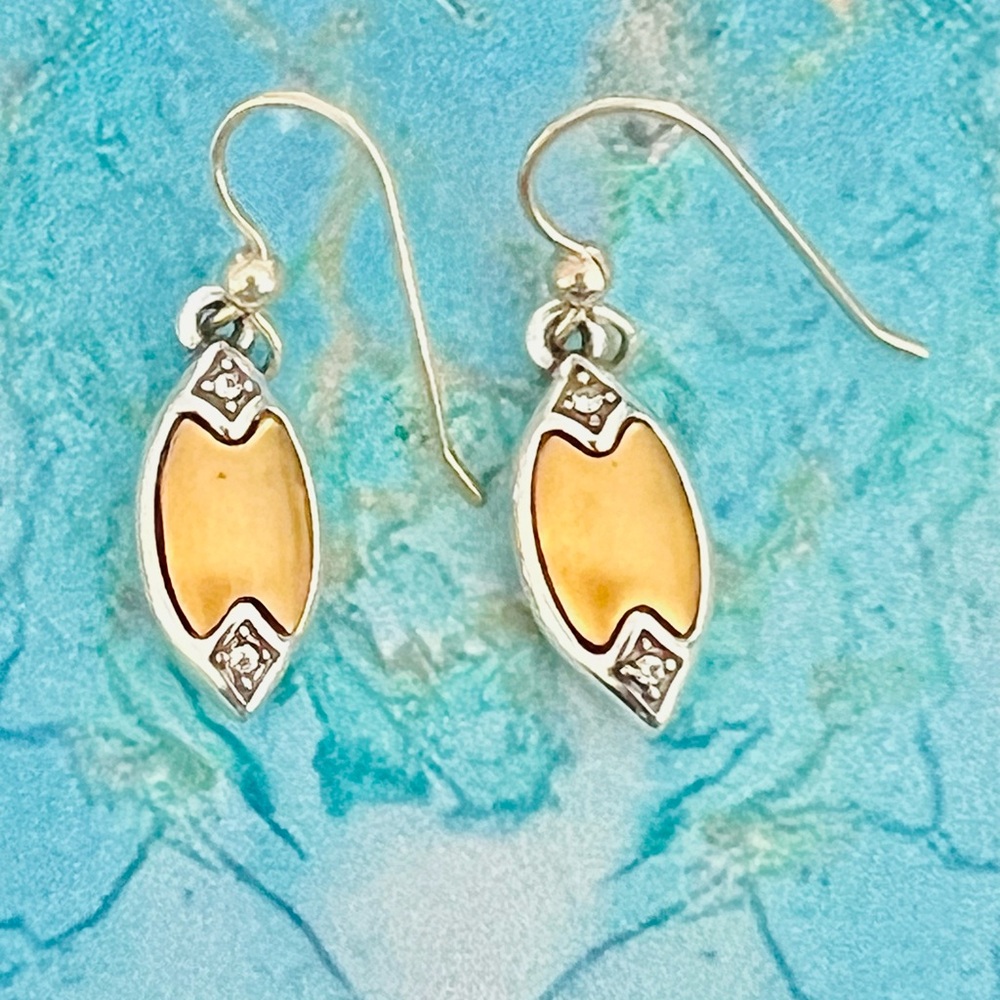 Neiman Marcus Yellow and Sterling Silver Earrings